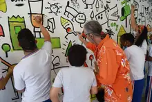 Animales fantásticos y seres salidos de la imaginación se toman el domo de la Biblioteca Departamental