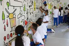 Animales fantásticos y seres salidos de la imaginación se toman el domo de la Biblioteca Departamental