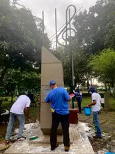 Funcionarios de la Uaesp se pusieron ‘la 10’ para embellecer el Parque de la Música