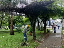 Funcionarios de la Uaesp se pusieron ‘la 10’ para embellecer el Parque de la Música