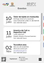 Portada prototipo Equipamientos SistemaInformacion - Eventos