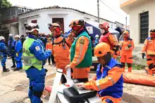 En Simulacro Municipal, organismos de socorro realizaron búsqueda y rescate de tres personas