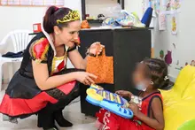 Dulces, recreación y alegría para los niños de corregimientos y albergues