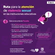 Si conoce un caso de violencia sexual en entornos educativos active la Ruta de Atención 