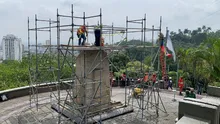 Comienza la instalación de la estatua de Sebastián de Belalcázar