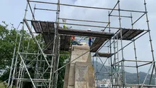 Comienza la instalación de la estatua de Sebastián de Belalcázar