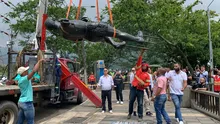 Comienza la instalación de la estatua de Sebastián de Belalcázar