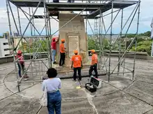 Instalan nueva placa del monumento de Sebastián de Belalcázar 