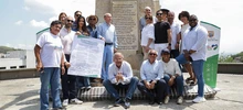 Sebastián de Belalcázar fue puesto en pie con placa de reconocimiento a los pueblos indígenas