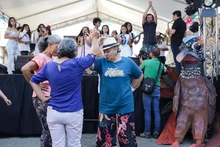 Cuídate Ve llegó con música y baile a Montebello