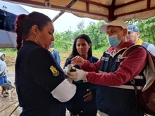 Dagma brindó atención veterinaria en zona inundada del jarillón del río Cauca