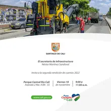 Este viernes 18 de noviembre, Infraestructura rendirá cuentas sobre la vigencia 2022