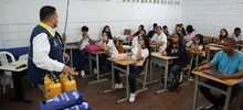 Alcaldía forma primeros respondientes en diferentes instituciones educativas