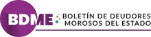 Enlace a la página del Boletín de Deudores Morosos del Estado - BDME