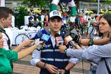 Segundo ‘día sin carro y sin moto’ inició con ciclopaseo desde el parque de Las Banderas hasta la Plazoleta Jairo Varela