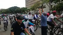 Bicipaseo desde el corazón del deporte, buena prueba en el segundo Día sin carro y moto en Cali