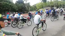 Bicipaseo desde el corazón del deporte, buena prueba en el segundo Día sin carro y moto en Cali