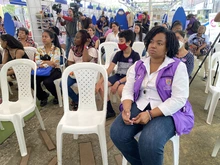 Así se desarrolló el primer día de la Feria Económica Violeta de Corazón por las Mujeres