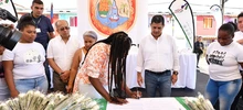 Se develaron los monumentos en honor a los jóvenes asesinados en Llano Verde