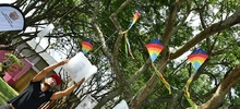 Se develaron los monumentos en honor a los jóvenes asesinados en Llano Verde