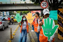 Promotores de Convivencia Vial continúan su trabajo pedagógico en las calles de Cali