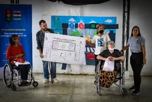 Personas en condición de discapacidad resaltan importancia del nuevo sistema de semaforización inteligente