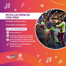 Caleños, caleñas y turistas podrán disfrutar de recorridos con remate de Feria