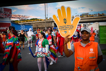 Gran participación de los Promotores de Convivencia Vial en el tradicional desfile del ‘Cali Viejo’