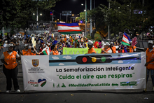 Gran participación de los Promotores de Convivencia Vial en el tradicional desfile del ‘Cali Viejo’