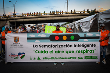 Gran participación de los Promotores de Convivencia Vial en el tradicional desfile del ‘Cali Viejo’