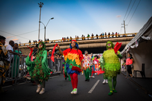 Gran participación de los Promotores de Convivencia Vial en el tradicional desfile del ‘Cali Viejo’