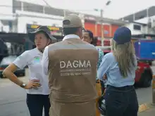 Dagma entrega varios separadores verdes a la ciudad