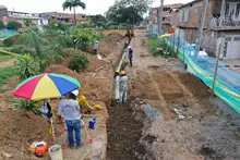 Andenes y alcantarillado de Bulevar de Oriente se encuentran entre el 80% y 100% de ejecución