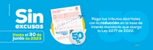 Si excusas. Reducción en tasa de interés moratorio.