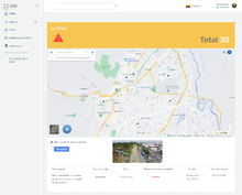 Prototipo Gestión de emergencias y desastres - Interfaz Alertas de riesgos
