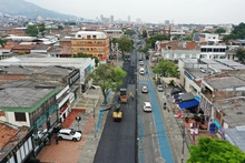 Así luce el corredor vial de la calle 9 intervenido con ‘Obras de Corazón’