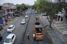 Así luce el corredor vial de la calle 9 intervenido con ‘Obras de Corazón’