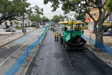 Así luce el corredor vial de la calle 9 intervenido con ‘Obras de Corazón’