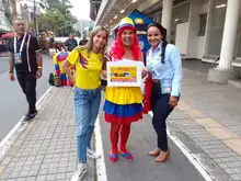 Hay una princesa que no abandona a las selecciones colombianas de fútbol  ni a sol ni a sombra
