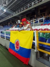 Hay una princesa que no abandona a las selecciones colombianas de fútbol  ni a sol ni a sombra