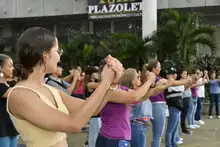 Más de 30 mujeres de la Secretaría de Seguridad y Justicia hicieron parte de la actividad de Defensa Personal