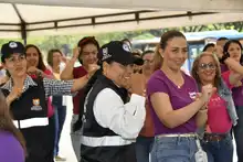 Más de 30 mujeres de la Secretaría de Seguridad y Justicia hicieron parte de la actividad de Defensa Personal