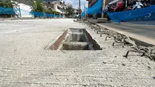 En los alrededores de la Galería Alameda se renuevan vías en concreto rígido