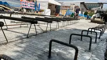 En los alrededores de la Galería Alameda se renuevan vías en concreto rígido