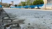 En los alrededores de la Galería Alameda se renuevan vías en concreto rígido