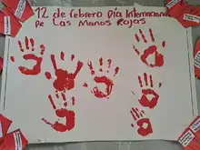 12 de febrero, Día Internacional de las Manos Rojas: seguimos construyendo paz
