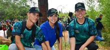 Becarios de Todas y Todos a Estudiar iniciaron la siembra de 7.000 árboles en el Bosque de los Estudiantes