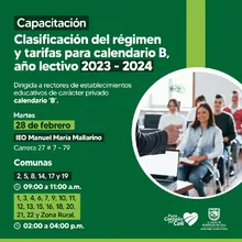 Colegios de calendario B iniciarán autoevaluación para definir régimen y tarifas 2023 - 2024