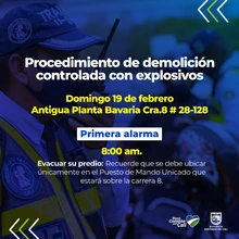 Cierres viales en la carrera 8 entre calles 26 y 34 por demolición de antigua planta de Bavaria.