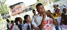 Banda músico marcial ‘Brigada 152’: un espacio de arte en el oriente de Cali 